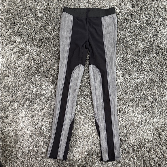 BCBGMaxAzria Women’s Jackson Denim Paneled Leggings in Black/Gray, Size XS - Picture 1 of 5